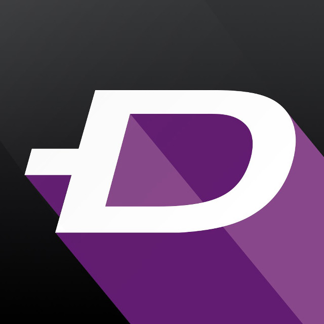 Purple white logo long shadow free wallpaper for tablet - medium preview image