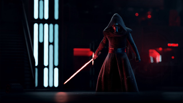 Star wars red hood hologram free wallpaper for desktop - medium preview image