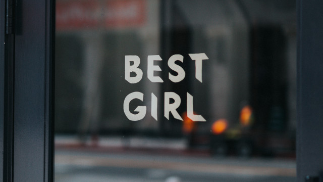 Best girl window candle typographic free wallpaper for desktop - medium preview image