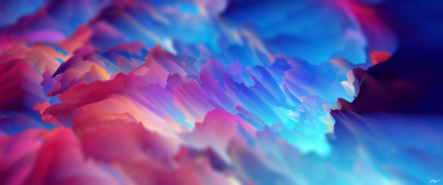 Colorful clouds 3d sky ocean free wallpaper for desktop - medium preview image