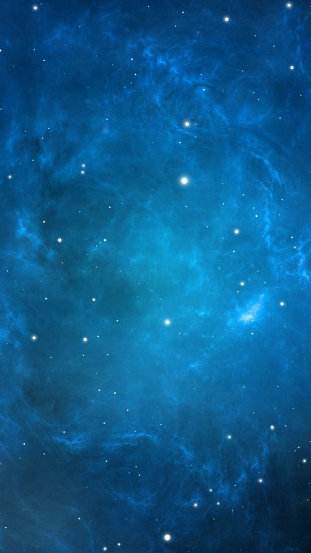 Blue space stars bright cluster free wallpaper for mobile - medium preview image