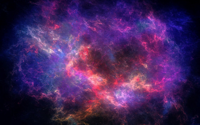 Colorful abstract space nebula aurora free wallpaper for desktop - medium preview image