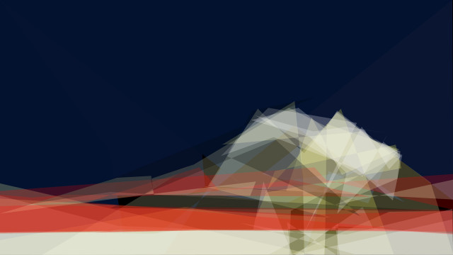 Mountain sky line abstract generative free wallpaper for desktop - medium preview image