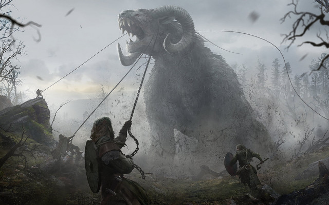 Forest giant monster sword man free wallpaper for desktop - medium preview image