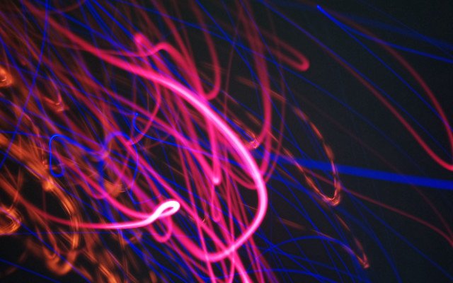 Blurry lights dark hologram neon free wallpaper for desktop - medium preview image