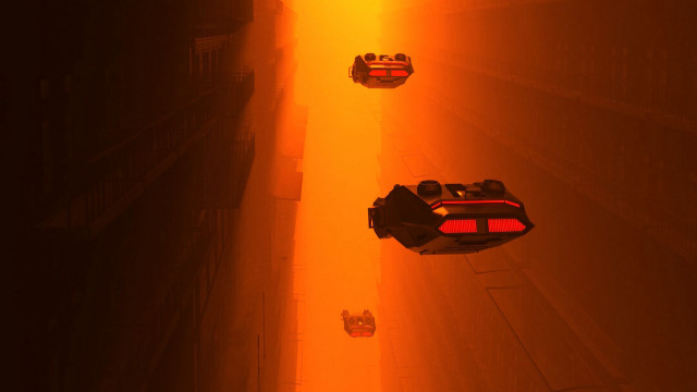 Cars foggy night retrofuturism blade free wallpaper for desktop - medium preview image