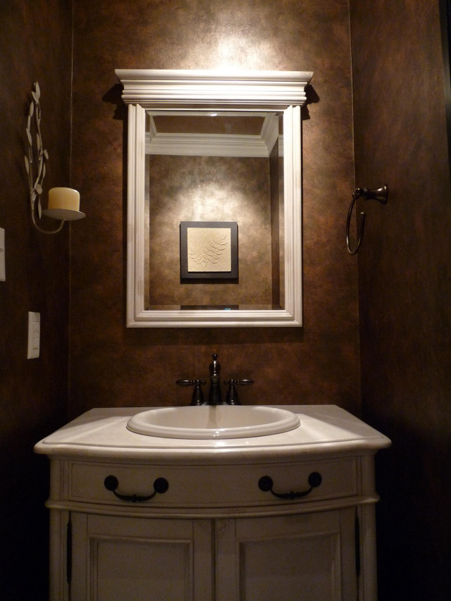 Bathroom sink mirror lights wall free wallpaper for mobile - medium preview image