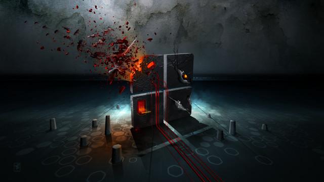 Blood red object poles red free wallpaper for desktop - medium preview image