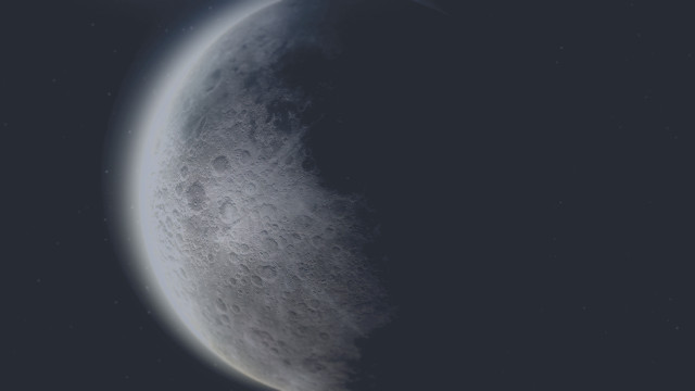 Moon planet star night sky free wallpaper for desktop - medium preview image