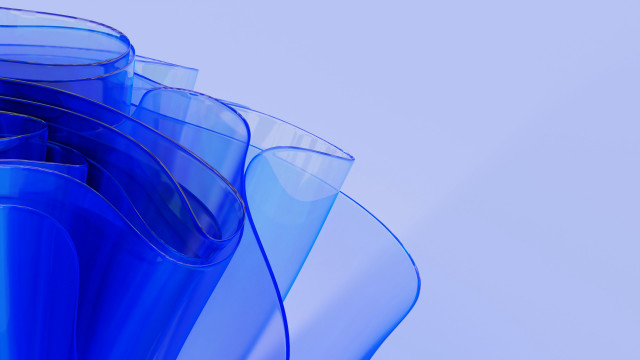 Blue vase curved design small free wallpaper for desktop - medium preview image