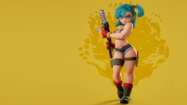 Chen hong aqua hair 3d free wallpaper for desktop - medium preview image