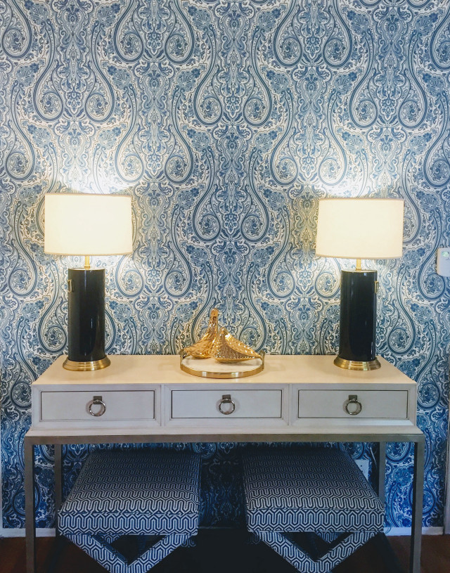 Table lamps wallpaper blue pattern free wallpaper for mobile - medium preview image