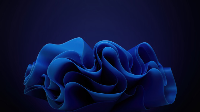 Blue abstract wavy background generative free wallpaper for desktop - medium preview image