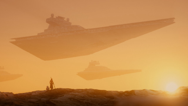 Rocky hilltop ship sunset retrofuturism free wallpaper for desktop - medium preview image