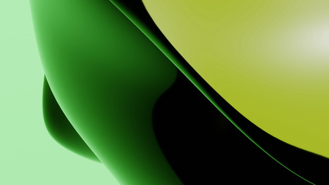 Green black abstract curved center free wallpaper for desktop - medium preview image