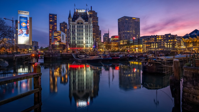 City skyline river bridge night #18 free wallpaper for desktop - medium preview image