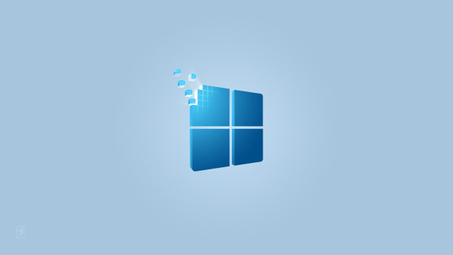 Blue wallpaper window gradient puzzle free wallpaper for desktop - medium preview image