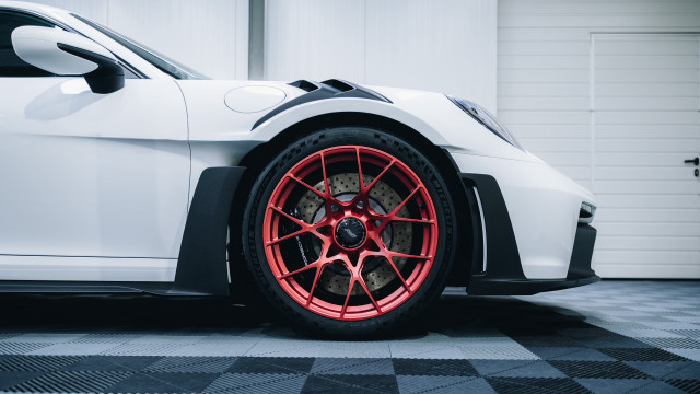White sports car red rims #5 free wallpaper for desktop - medium preview image