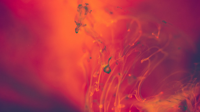 Red yellow water droplets molten free wallpaper for desktop - medium preview image