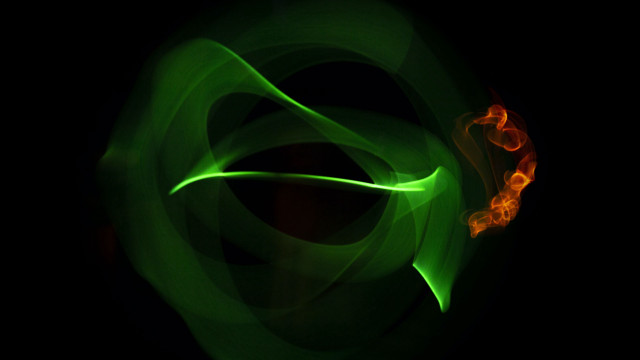 Green orange swirl black red free wallpaper for desktop - medium preview image