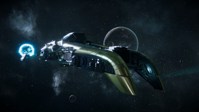 Space station satellite planet starship free wallpaper for desktop - medium preview image