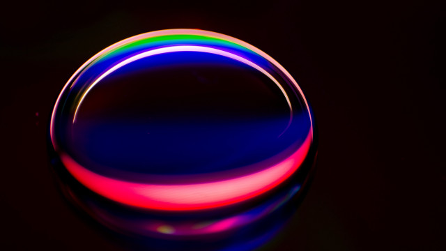 Colorful holographic anamorphic flare rainbow free wallpaper for desktop - medium preview image