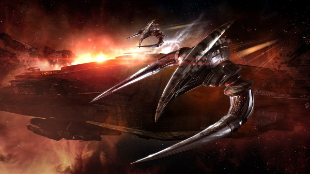 Space fighter planet city star free wallpaper for desktop - medium preview image