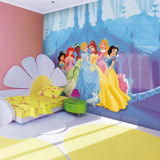 Bedroom princess mural flower bed free wallpaper for tablet - medium preview image