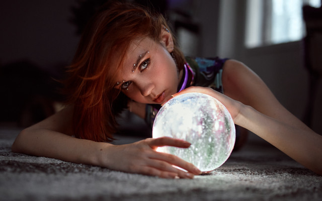 Daphne allen hologram crystal ball free wallpaper for desktop - medium preview image