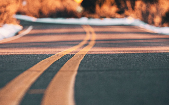 Road yellow line sign outdoors free wallpaper for desktop - medium preview image