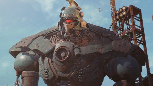 Giant robot helmet metal gear free wallpaper for desktop - medium preview image