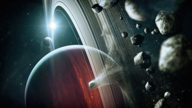 Space planet star aurora moon #5 free wallpaper for desktop - medium preview image