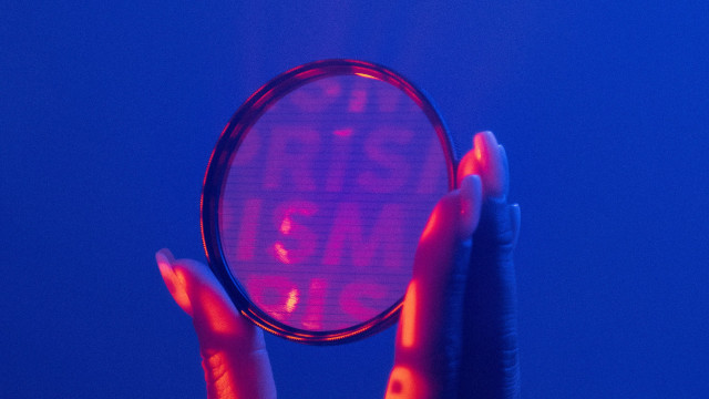 Person holding magnifyingglass no more free wallpaper for desktop - medium preview image