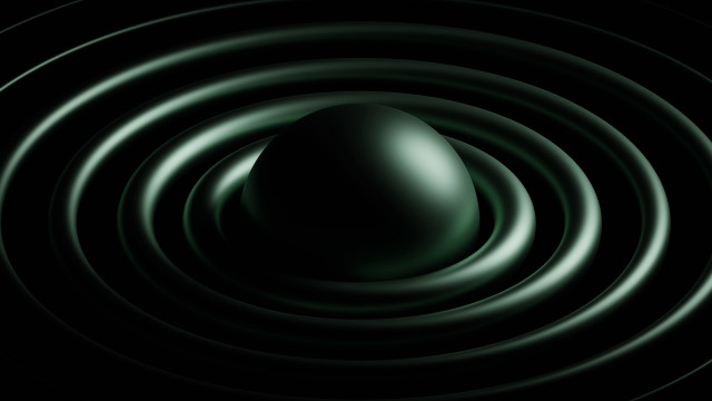Black background green swirl space free wallpaper for desktop - medium preview image