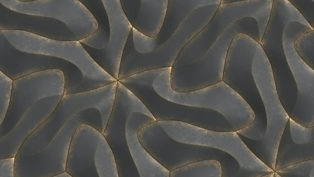Detailed wavy pattern gold grey free wallpaper for desktop - medium preview image