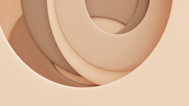 Beige circle lightbrown ambientocclusion c4d free wallpaper for desktop - medium preview image