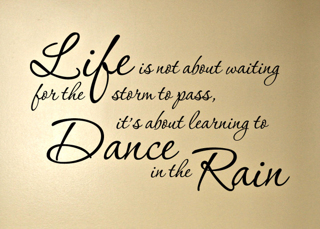 Wall quote rain dance art #2 free wallpaper for desktop - medium preview image