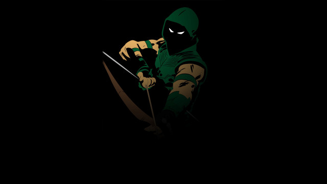 Ninja sword holding green black free wallpaper for desktop - medium preview image
