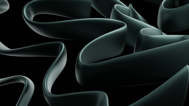 Black wavy lines generative ambient free wallpaper for desktop - medium preview image