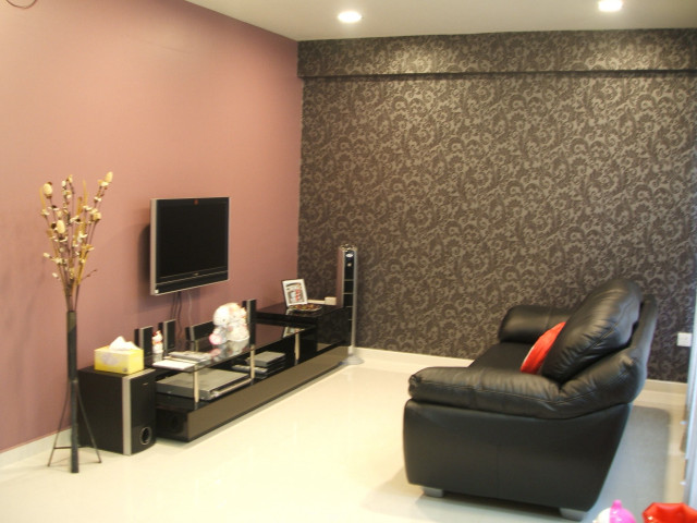 Living room black leather chair free wallpaper for desktop - medium preview image