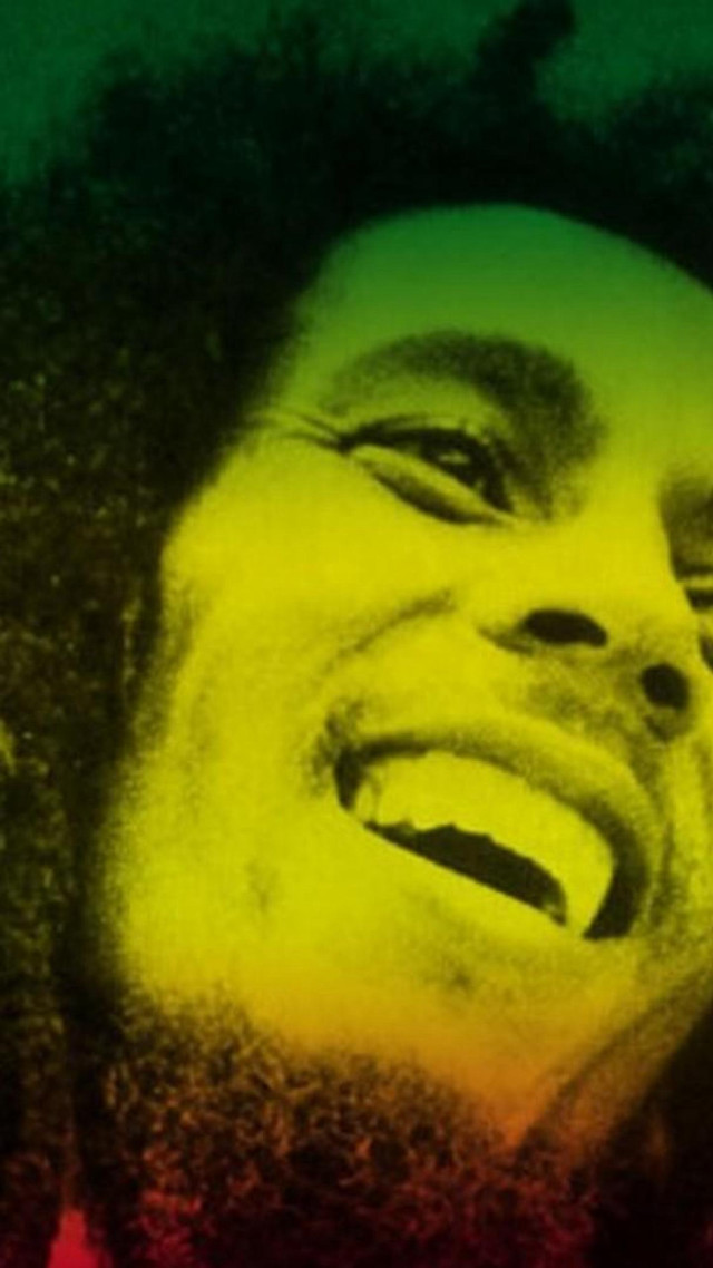 Man beard microphone green background free wallpaper for mobile - medium preview image