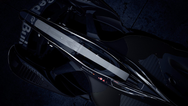 Motorcycle closeup blackbackground whitestripe dynamicpanfuturism free wallpaper for desktop - medium preview image