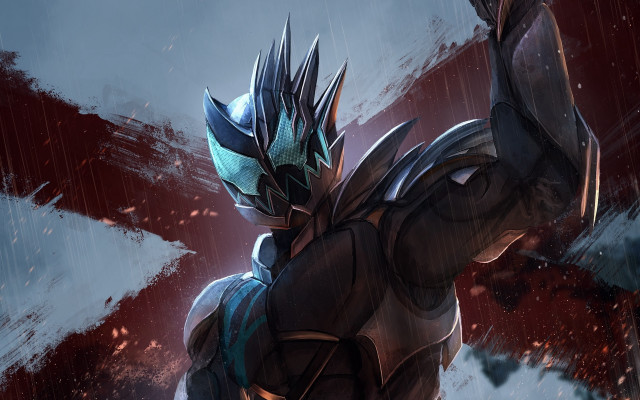 Overwatch hero sword flag night free wallpaper for desktop - medium preview image