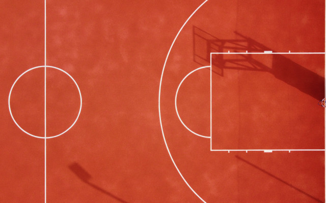 Basketball court hoop ball air free wallpaper for desktop - medium preview image
