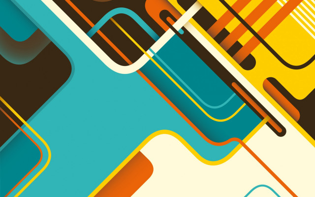 Colorful abstract lines shapes blue #3 free wallpaper for desktop - medium preview image