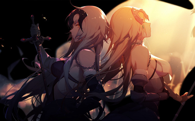 Woman sword demon fullmoon armor free wallpaper for desktop - medium preview image