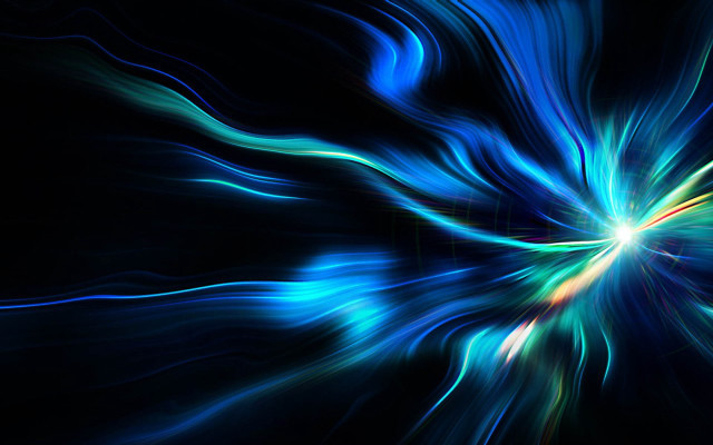 Blue green abstract hologram swirls free wallpaper for desktop - medium preview image