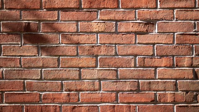 Brick wall clock shadow 3d free wallpaper for desktop - medium preview image