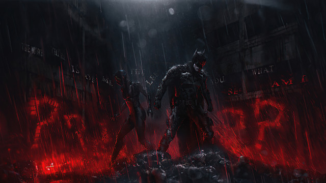 Batman rain man bat demon free wallpaper for desktop - medium preview image