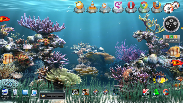 Computer screen fish corals aquarium free wallpaper for desktop - medium preview image